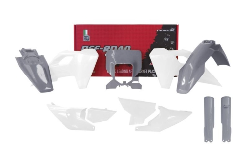 Kit plastiche Husqvarna Enduro grigio - bianco 2024